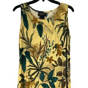 Requirements Womens Floral Maxi Dress Tie Back Rayon Medium